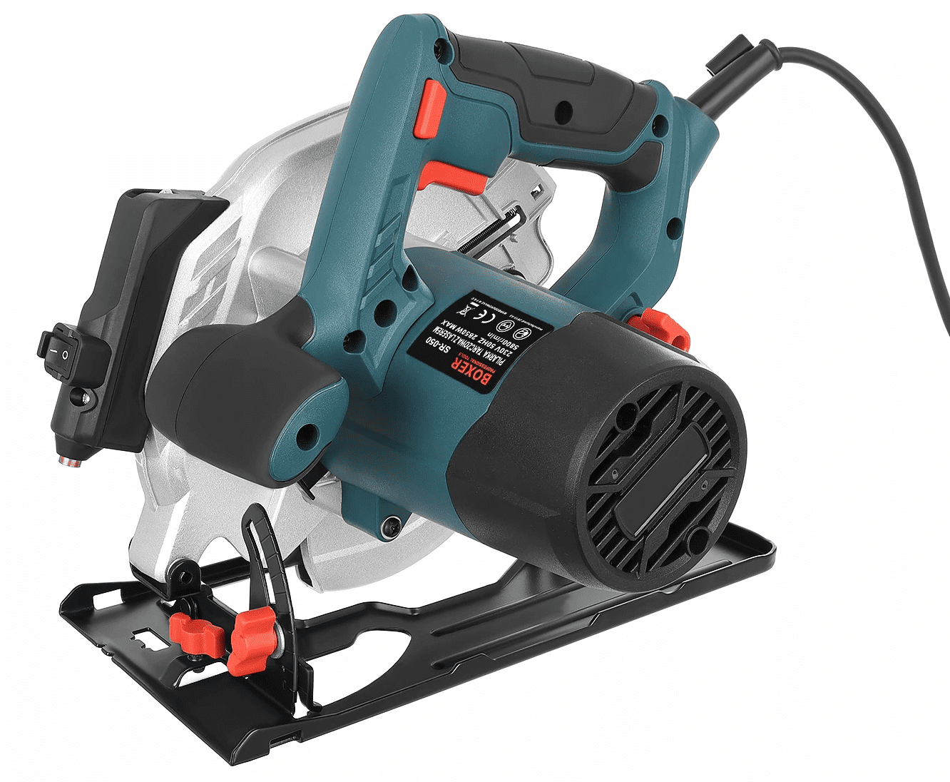 Elsåg, cirkelsåg 2850W, 230v, 5800rpm, 70 mm skärdjup, 185 mm sågskivor, laser