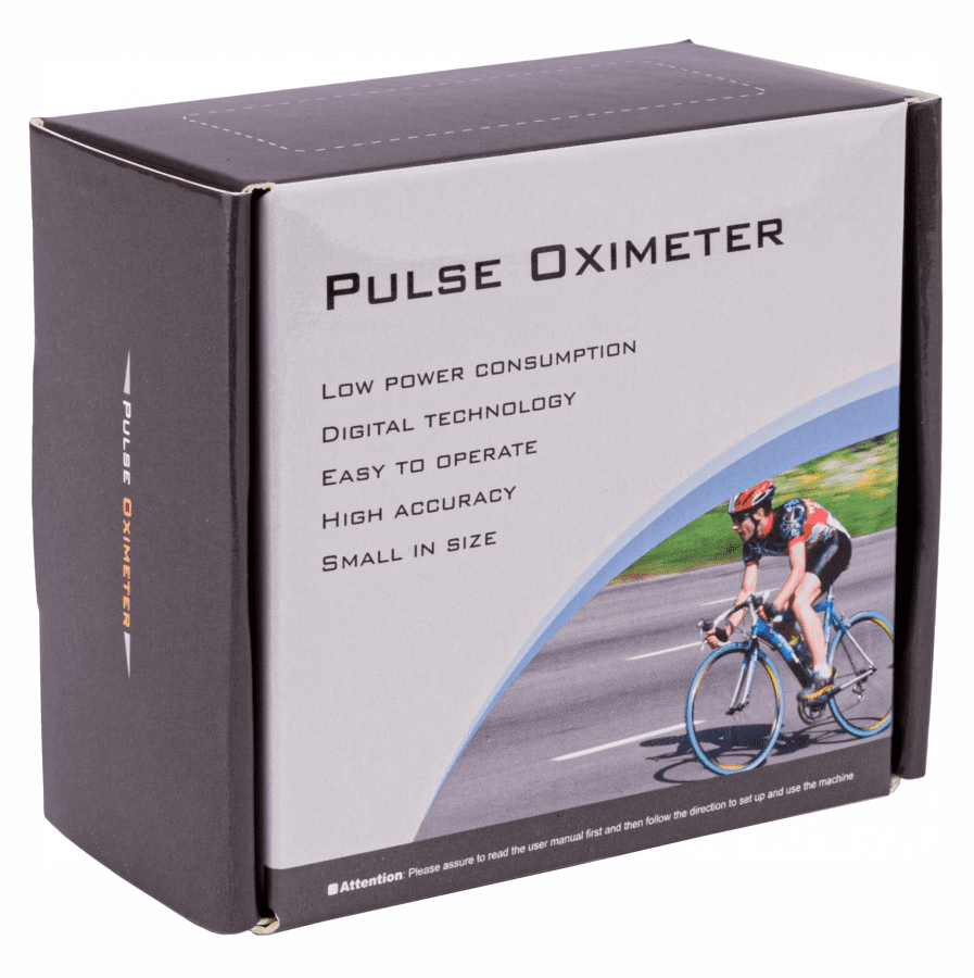 Pulsoximeter, syremätare, färg OLED display, 30-250bpm