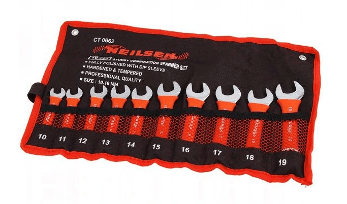 10 Piece Midget Combination Spanner set, Neilsen