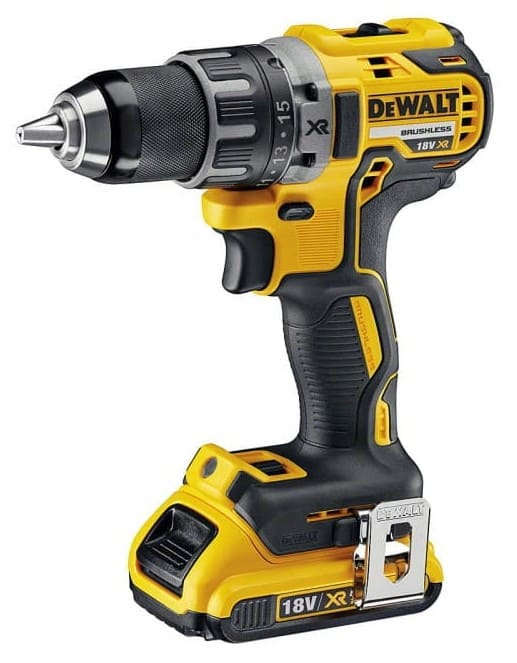 Borrskruvdragare, skruvdragare 18V sladdlös 2 x 4, 0Ah inkl. väska, laddare, DEWALT DCD791M2