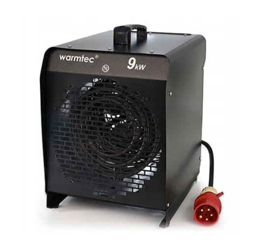 Portabel värmefläkt, byggfläkt 9 kW 400V, 845 m3/h, Warmtec