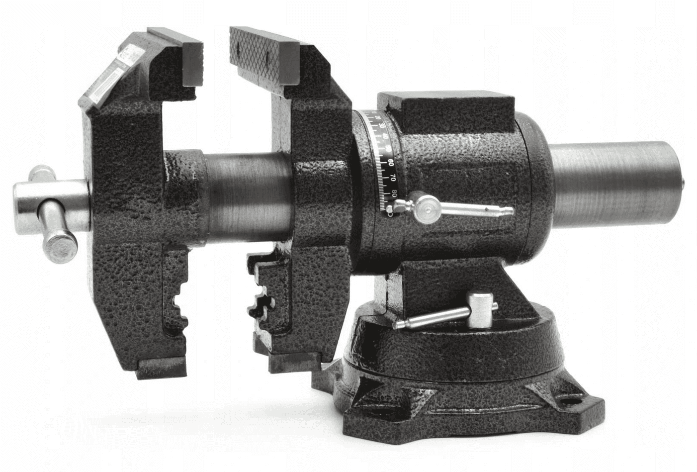 Skruvstycke 125 mm multifunktion, skruvstäd vridbar 360º 12 kg, Geko