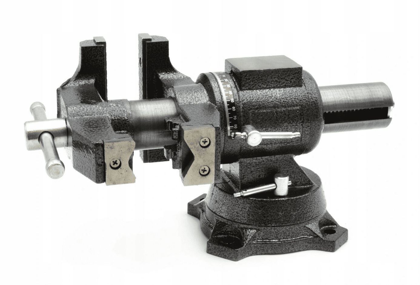 Skruvstycke 125 mm multifunktion, skruvstäd vridbar 360º 12 kg, Geko