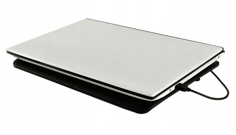 Laptop kylning, underlag med 5 kylfläktar, LED, 3 hastigheter, drivs via USB - ISO Trade