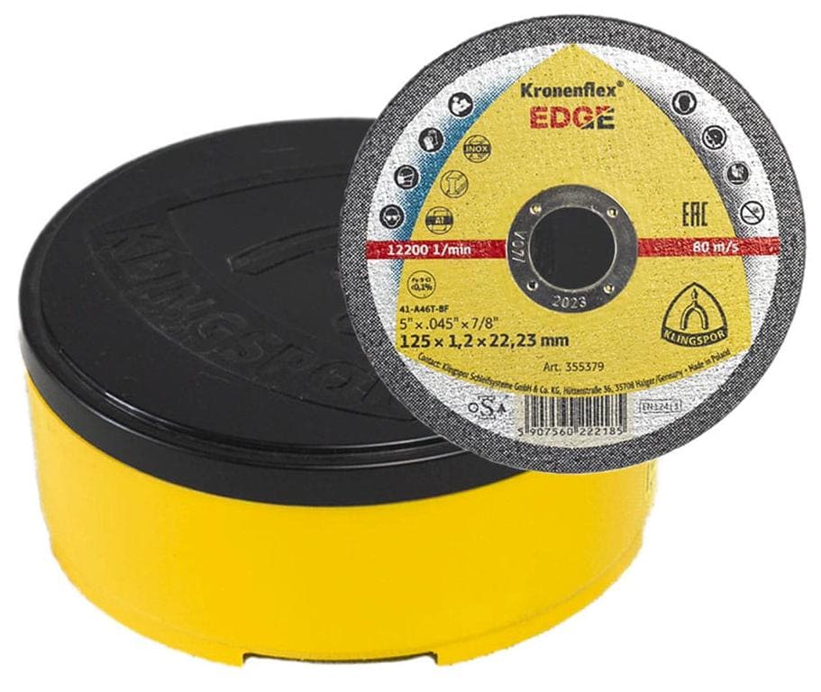 Kapskiva 25st för metall 125 x 1.2 x 22 Kroneflex Edge, Klingspor