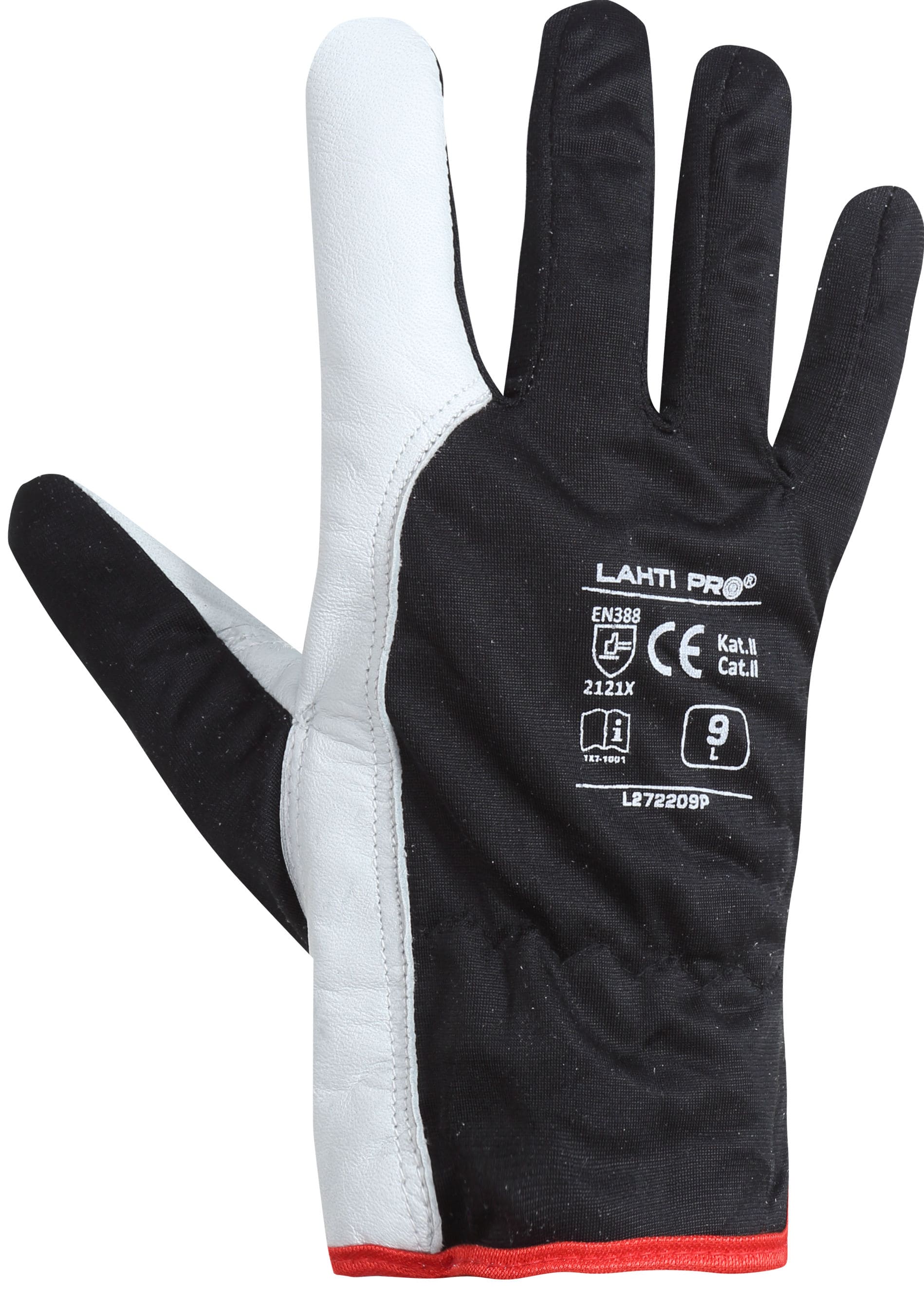 Sheep leather work gloves, 12 pairs, size 8