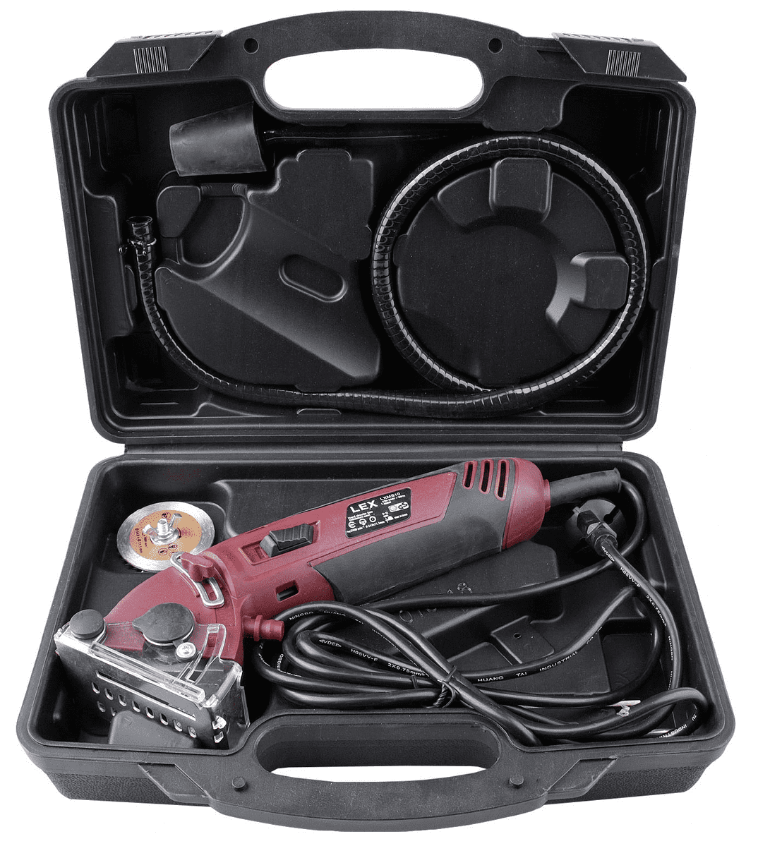 Minsåg, cirkelsåg 400W elsåg, 230v, 3400rpm, 12 mm skärdjup, 54.8 x 11.1 mm sågskivor, LEX