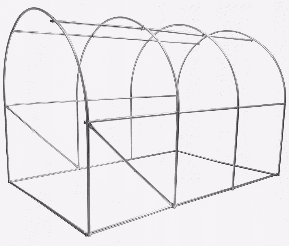 Odlingstält, växthustält höjd 2m, olika storlekar 6kvm-18kvm, med fönster, grön, Eco Garden