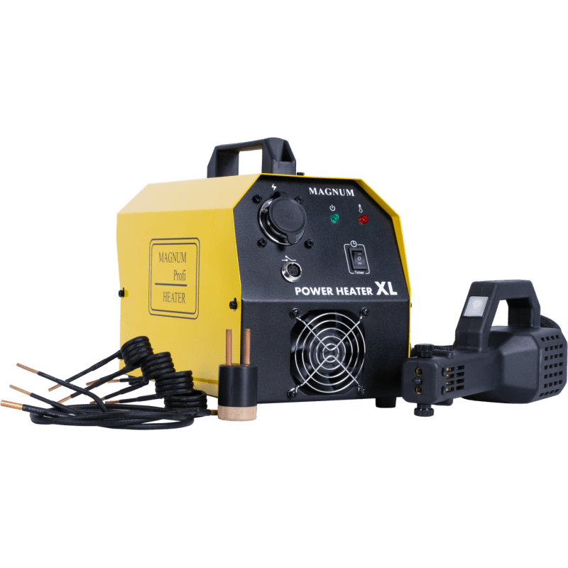 Induction heater 230V, 800 degrees, 3KW 100 kHz, LED, complete kit, carrying case, Magnum Power Heater XL