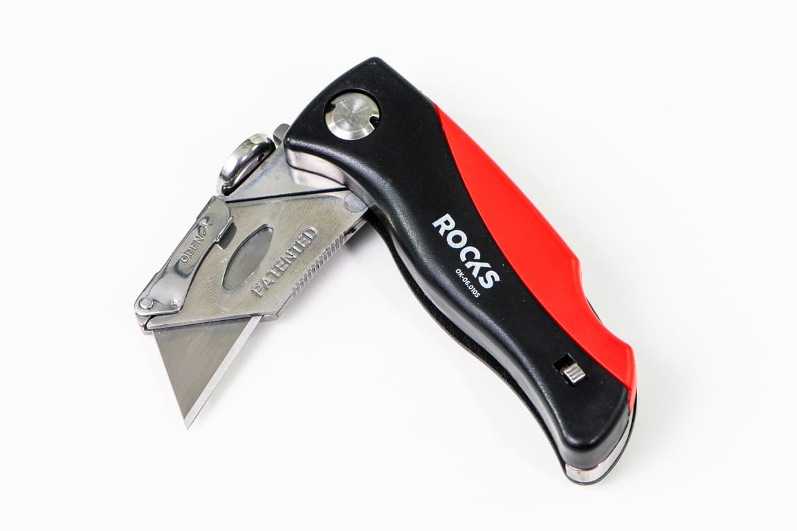 Folding utility knife, AL / COMPOSITE, material: SK5