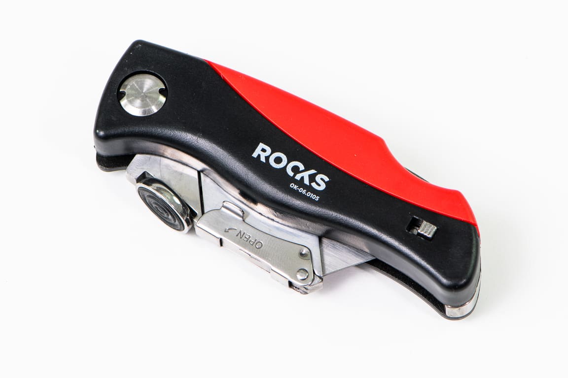 Folding utility knife, AL / COMPOSITE, material: SK5