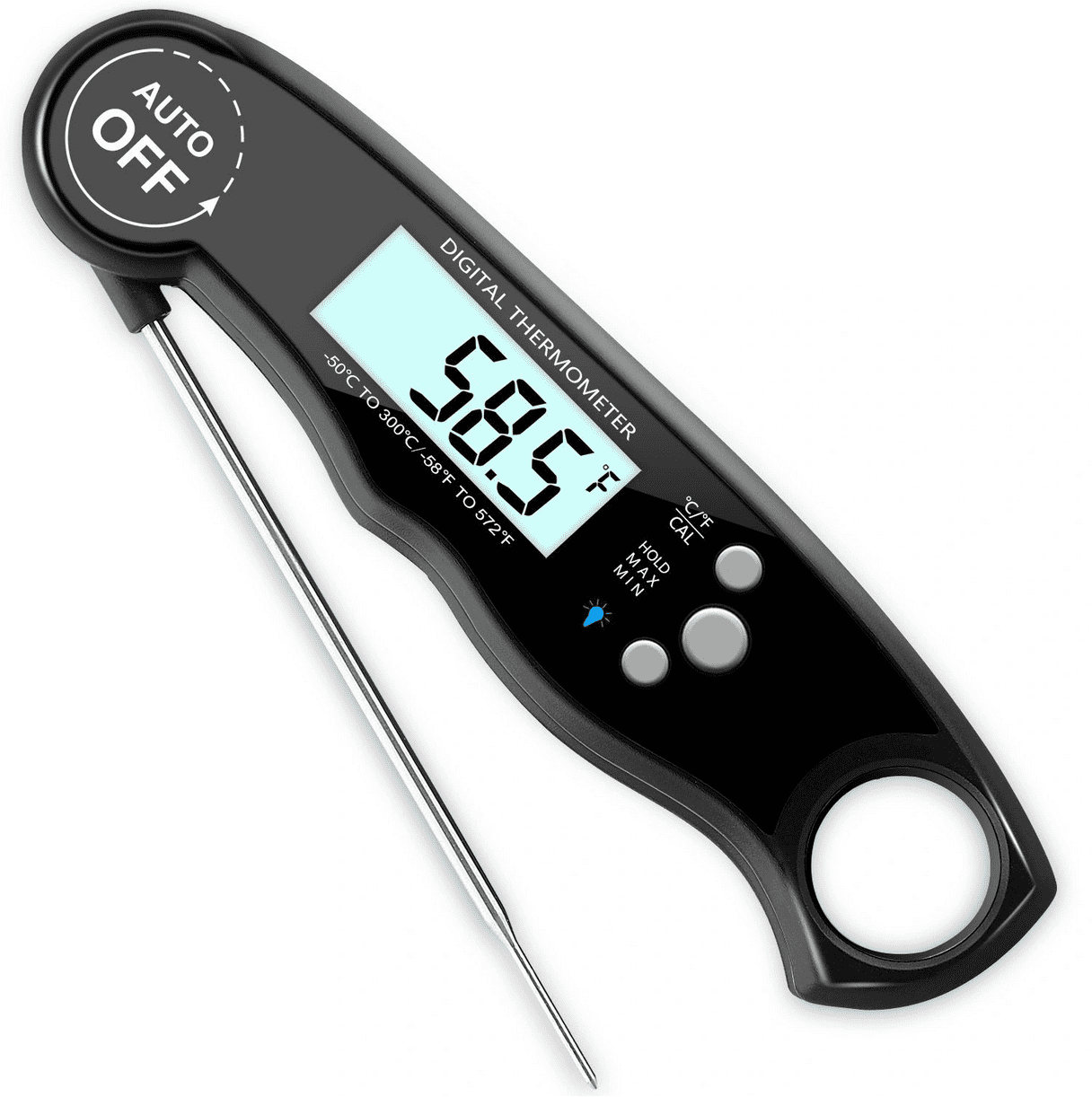Stektermomenter ihopfällbar, magnetikst, LCD, snabb avlösning, timer, ledlampa, -50 till 300 gr.