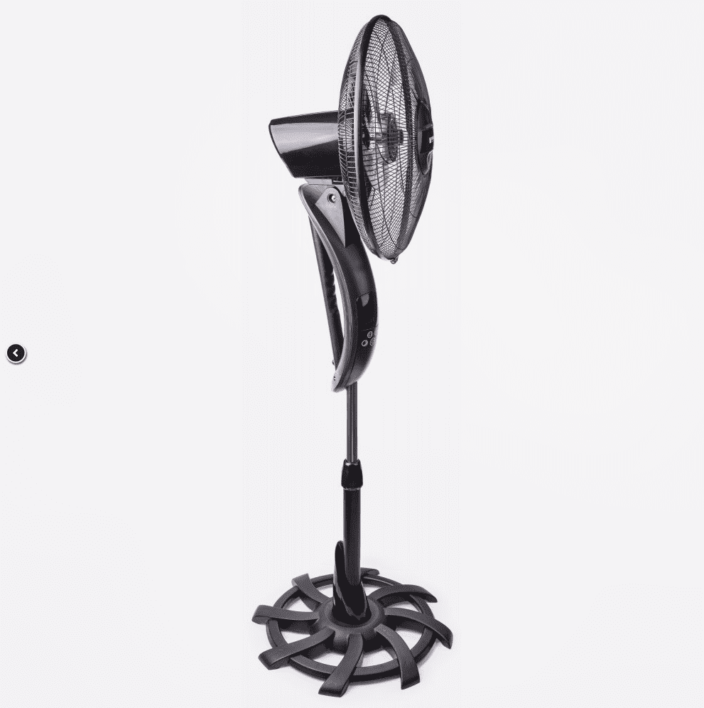 Flor standing fan 40 cm 16, 80W 115-135 cm, remote controller
