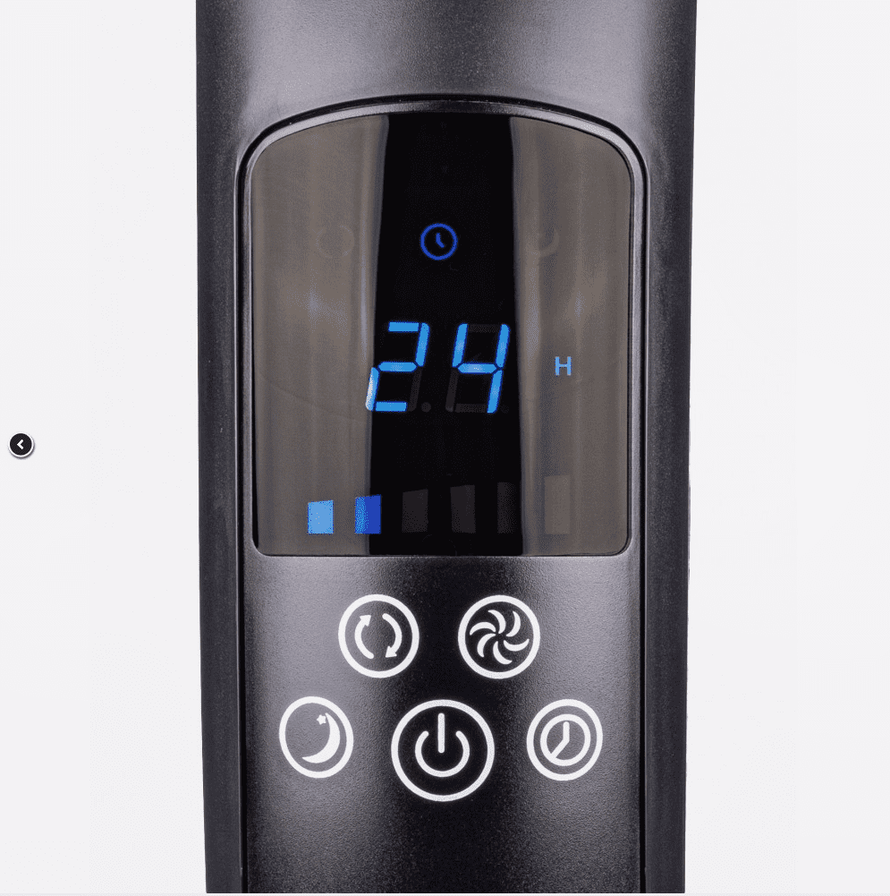 Flor standing fan 40 cm 16, 80W 115-135 cm, remote controller