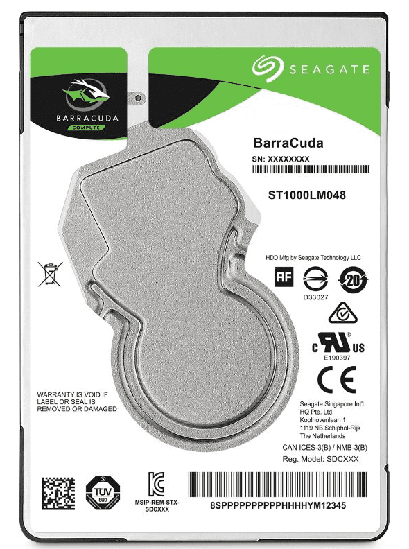 Extern hårddisk USB, 2.5 SATA3, fickformat, bärbar backup disk 1-5 TB, Seagate BarraCuda