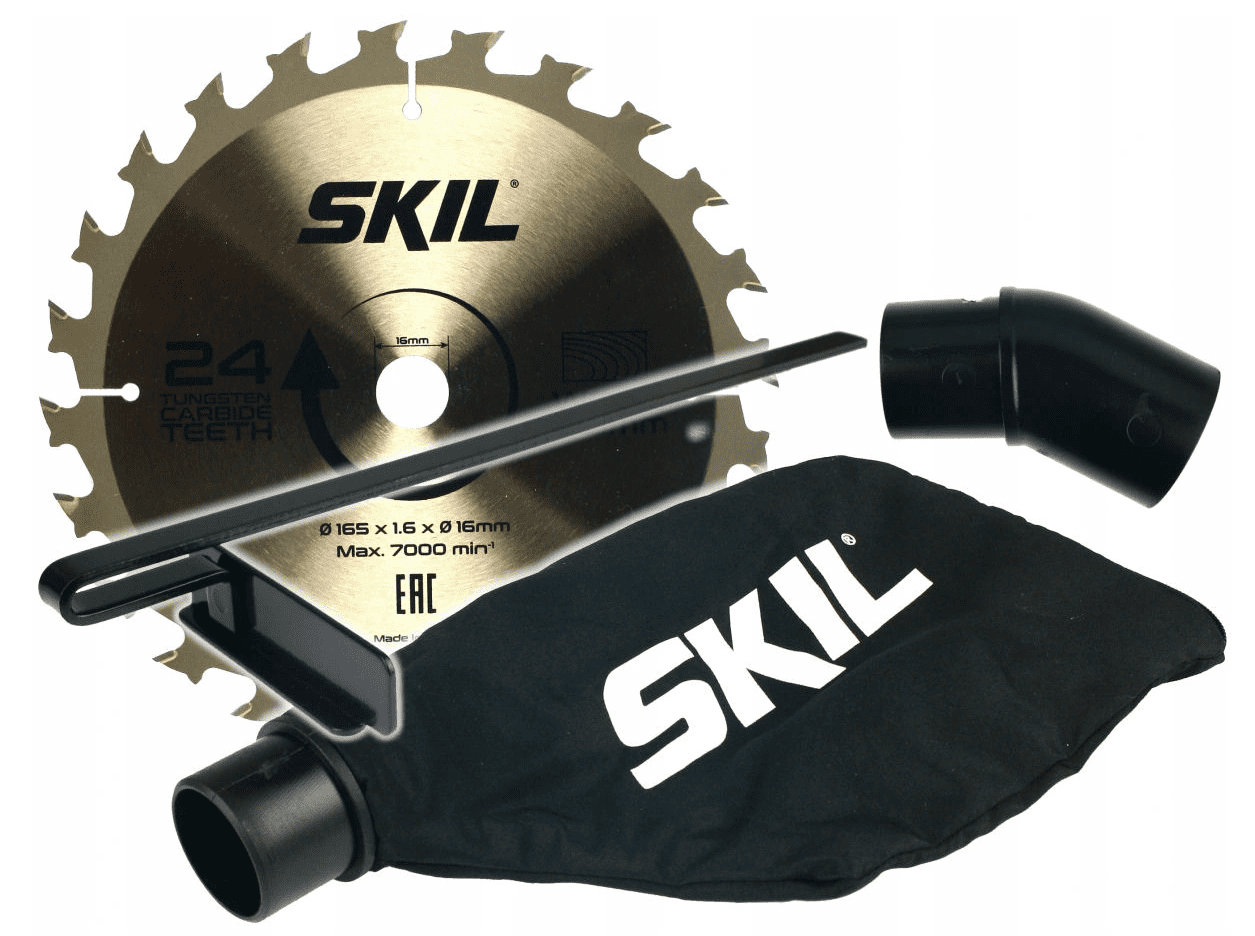 Elsåg, cirkelsåg 20V 4, 0Ah 4500rpm 54 mm skärdjup, 165 mm skivor, snabbladdare, SKIL