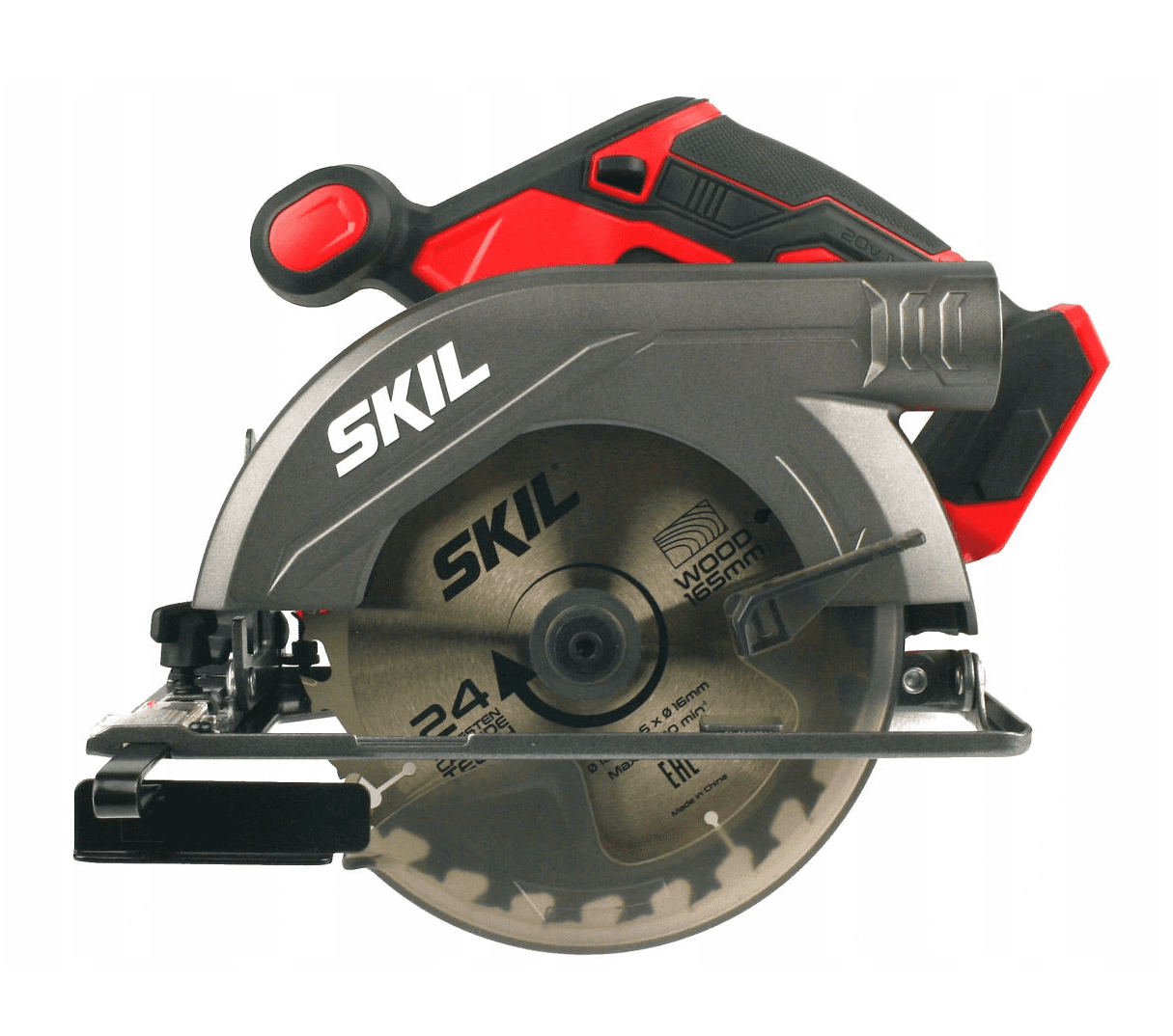 Elsåg, cirkelsåg 20V 4, 0Ah 4500rpm 54 mm skärdjup, 165 mm skivor, snabbladdare, SKIL