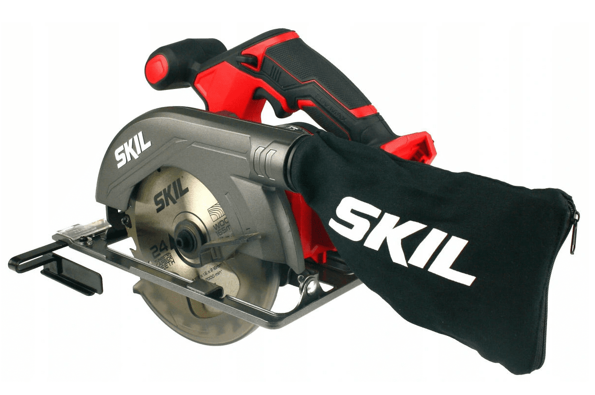 Elsåg, cirkelsåg 20V 4, 0Ah 4500rpm 54 mm skärdjup, 165 mm skivor, snabbladdare, SKIL