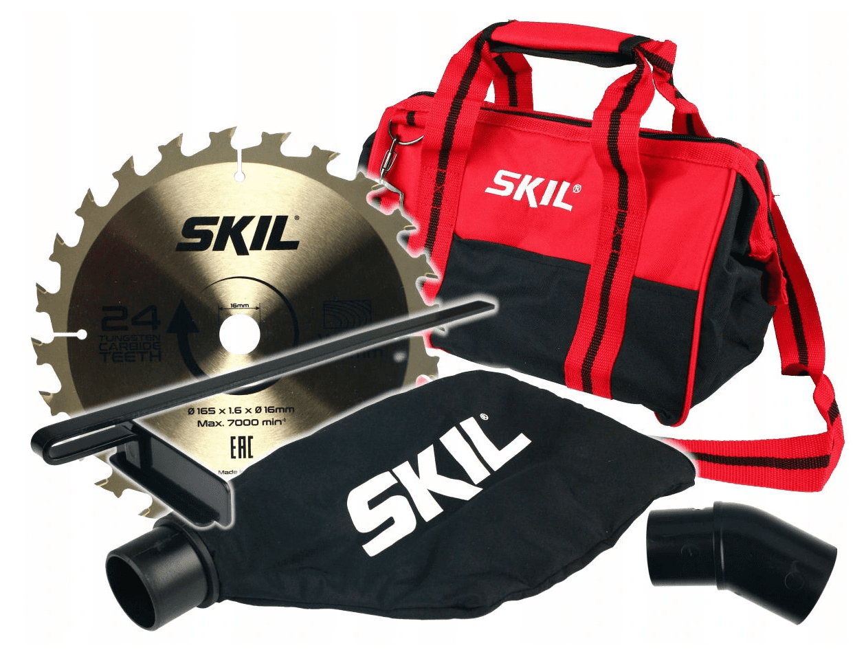 Elsåg, cirkelsåg 20V 4, 0Ah 4500rpm 54 mm skärdjup, 165 mm skivor, snabbladdare, SKIL