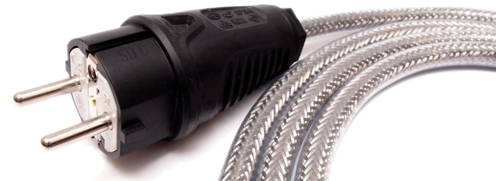 Nätkabel Schuko IEC, för Hi-Fi, skärmad jordad, Lapp Kabel 3 x 2, 5 CY 230V
