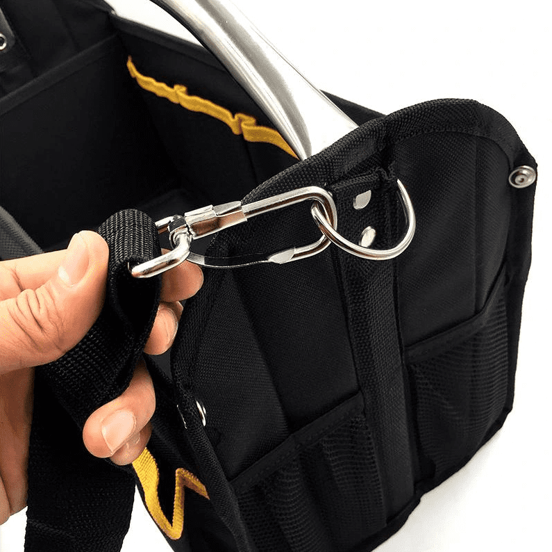 Tool Bag Open 1742 x 21 x 29 cm, 8 Compartments, 15 Pockets, Stainless Frame, Tolsen