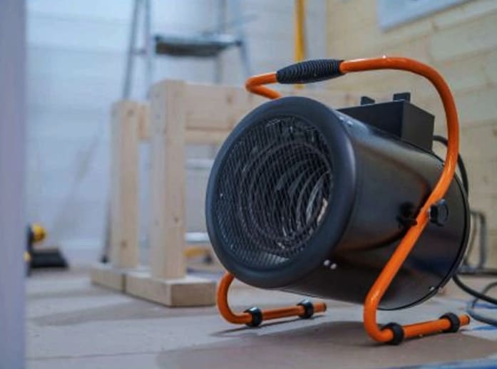 Portabel värmefläkt, byggfläkt 9 kW 400V, 980 m3/h, Faster Tools