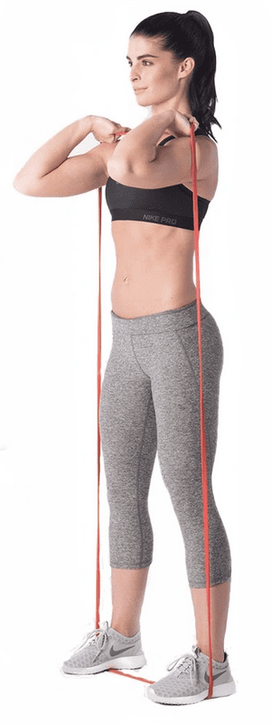 Träningsband 61 cm 4st, motstånd 4.5-18 kg, power band Zipro