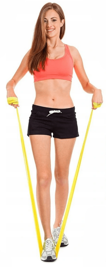 Träningsband 61 cm 4st, motstånd 4.5-18 kg, power band Zipro