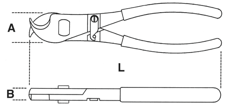 Cable Cutter 230 mm with Ergonomic Handle, BETA Tools