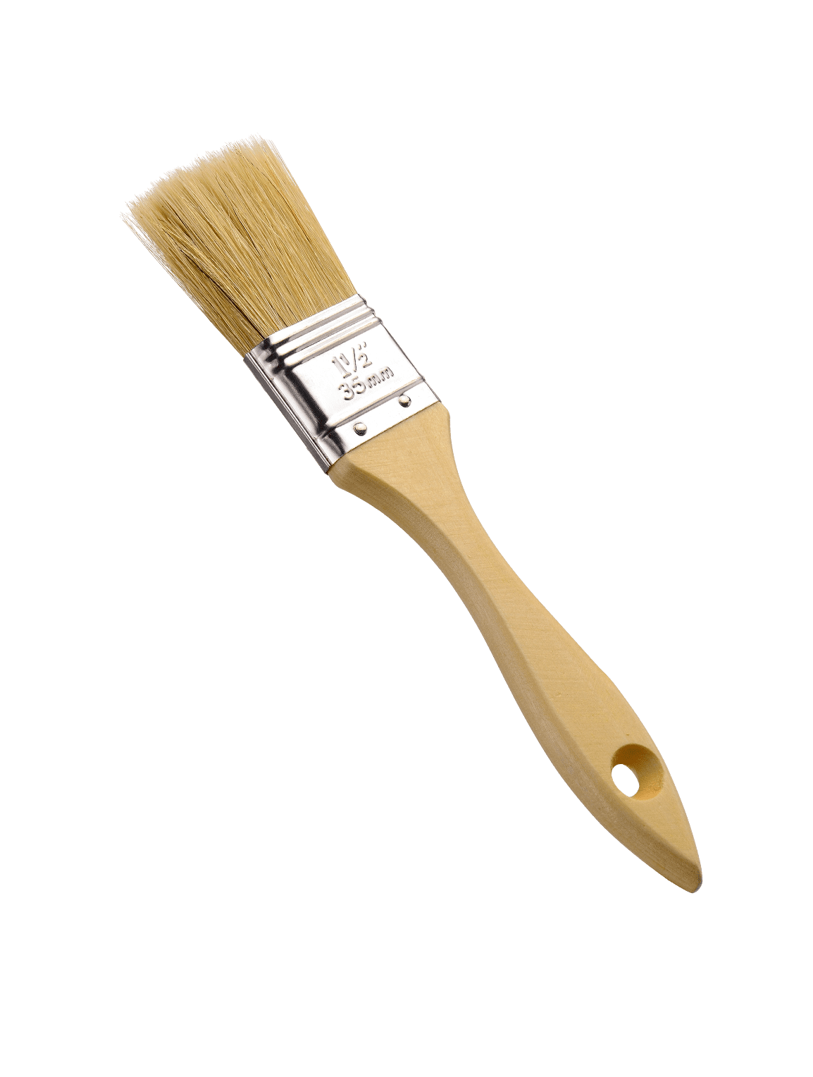 Penslar 50st 50 mm x 21 cm träskaft, natur borst