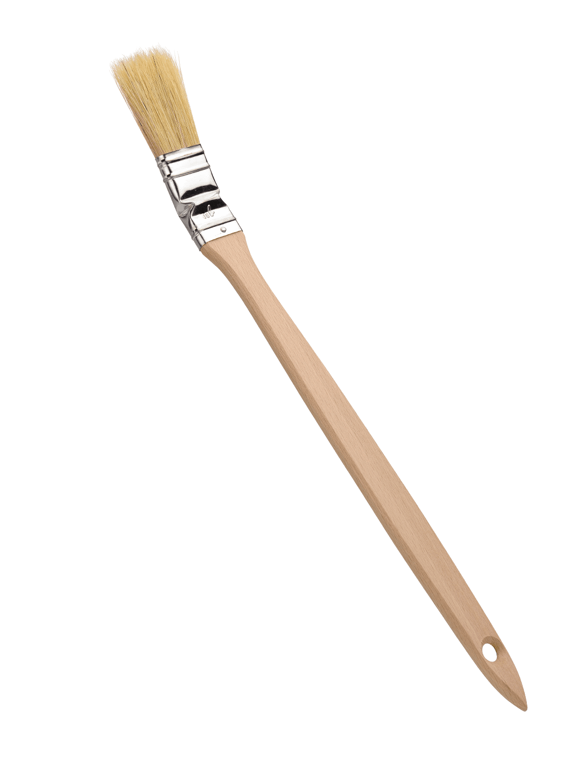 Elementpenslar 30st 63 mm x 35 cm böjd lång träskaft, natur borst, vinkelpensel, penslar för elementmålning