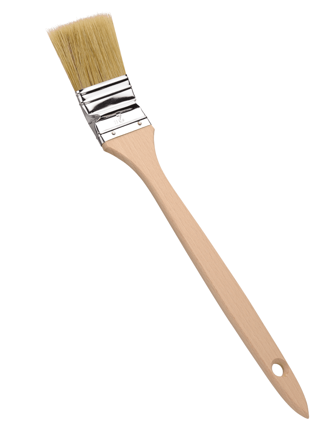 Elementpenslar 30st 63 mm x 35 cm böjd lång träskaft, natur borst, vinkelpensel, penslar för elementmålning