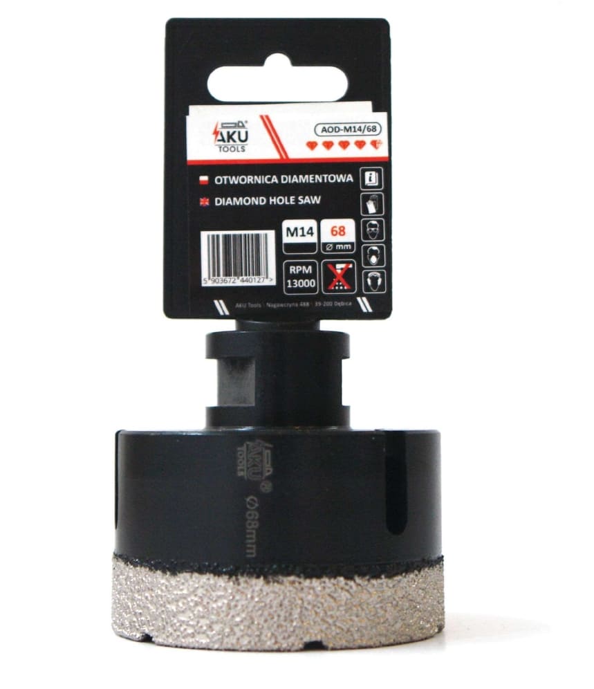 Diamant hålborr 6-68 mm, M14, Aku Tools