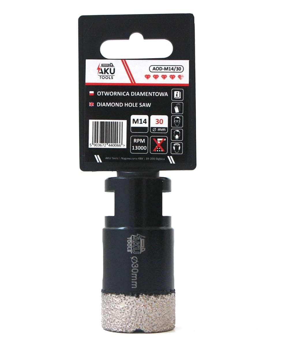 Diamant hålborr 6-68 mm, M14, Aku Tools