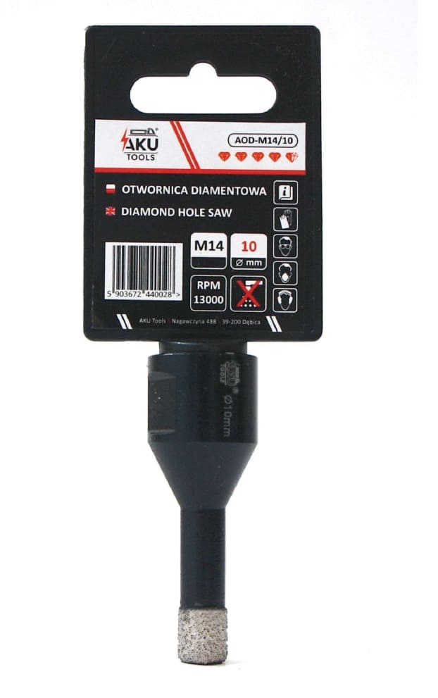 Diamant hålborr 6-68 mm, M14, Aku Tools
