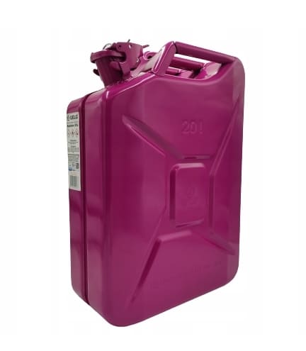 Bensindunk 20L, Jeepdunk, certifierat, olika färger, metall, Gelg