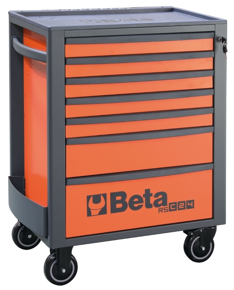 Verktygsvagn 7 Lådor 588 x 367 mm, Förstärkt ABS-arbetsyta, BETA Tools