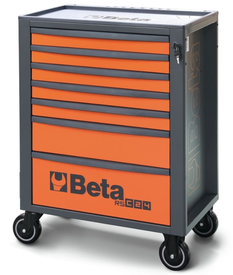 Verktygsvagn 7 Lådor 588 x 367 mm, Förstärkt ABS-arbetsyta, BETA Tools