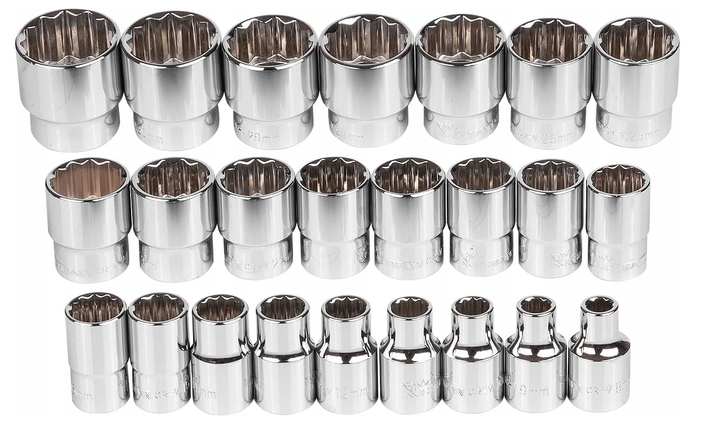 Hylsa 12-kantig 1/2, sats 24st hylsor 8-32 mm, Richman Exclusive