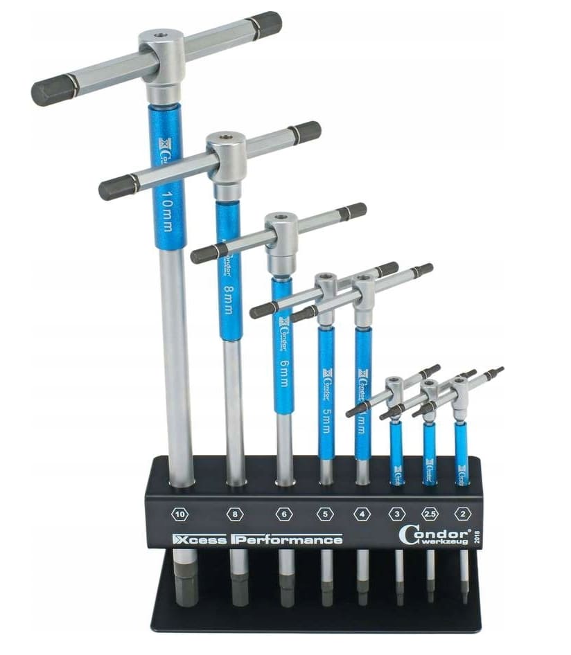 10Pcs T Handle Hexagon Key set. Condor Tools