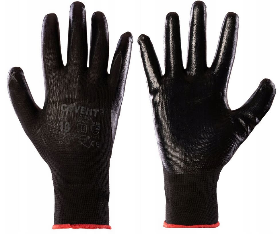 Nitrilhandskar 24 par, arbetshandskar Covent BLACK