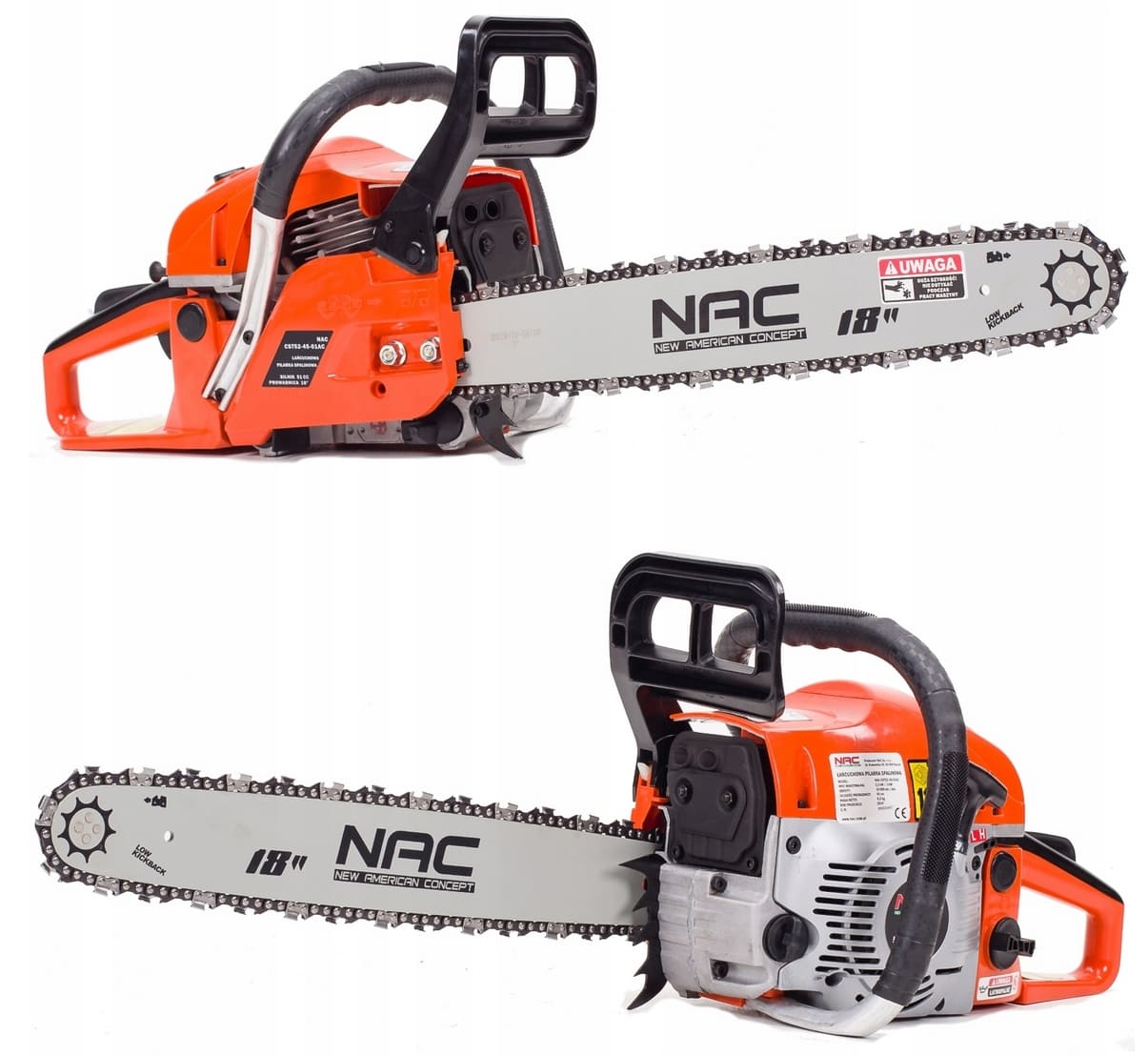 Kedjesåg bensindriven 45 cm (18) 3000W, 3hk, stark och tålig, NAC