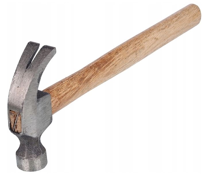 Carpenter's Hammer 4 pcs, Wooden Handle