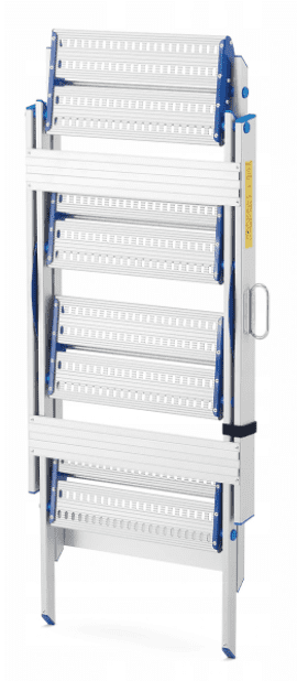 Litet stege, pall av aluminium, DRABEX