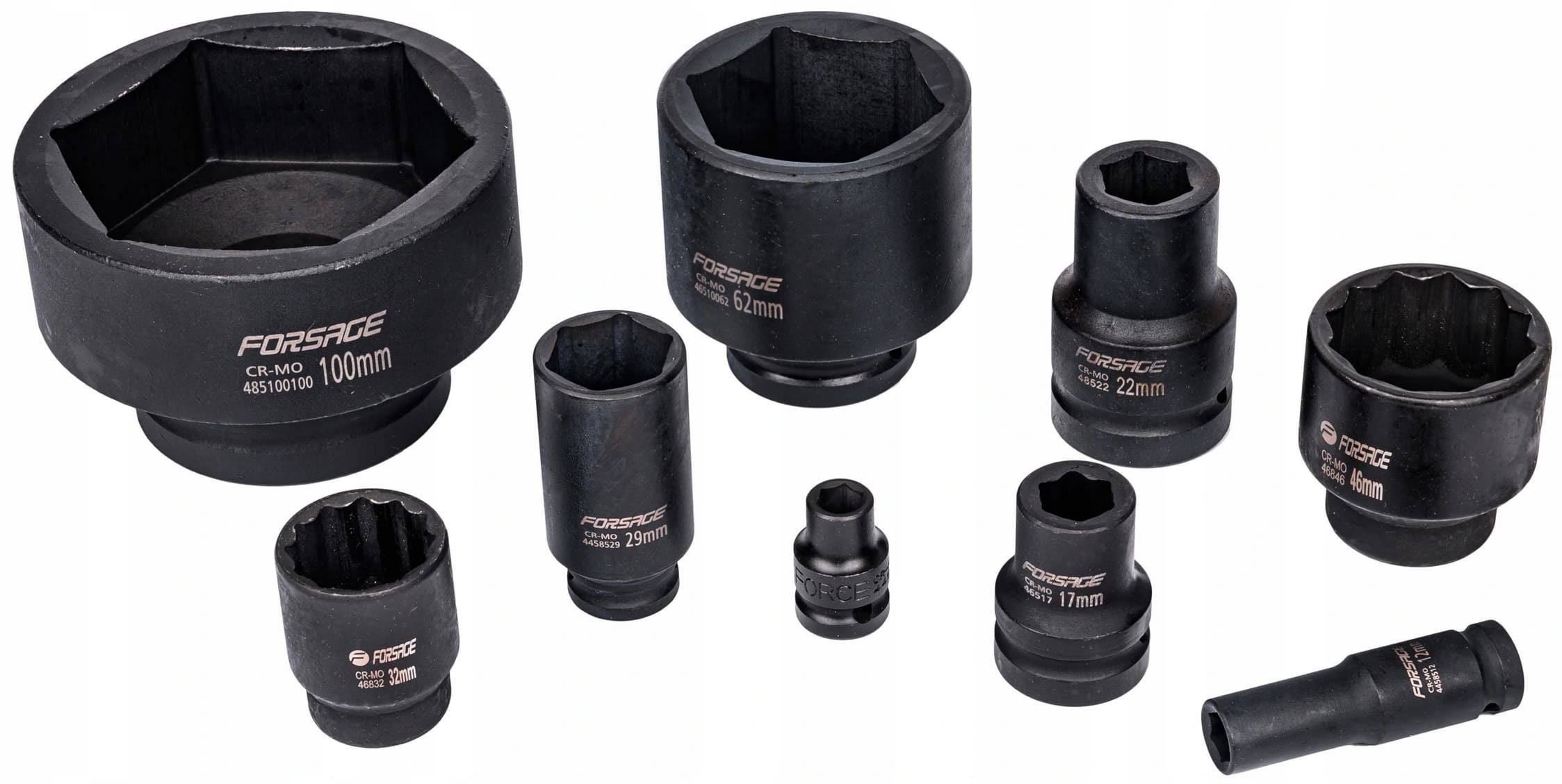 Krafthylsa 90 mm 16-kantig CrMo, FORSAGE