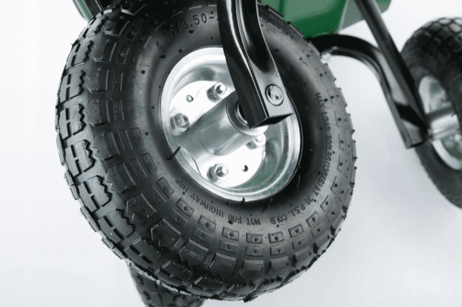 Tippbar Trädgårdskärra 350 kg, Rostfri Stålram, GardenPro