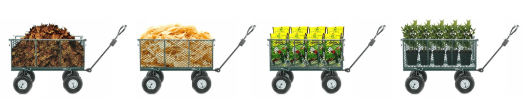 Trädgårdsvagn, transportvagn max 450 kg
