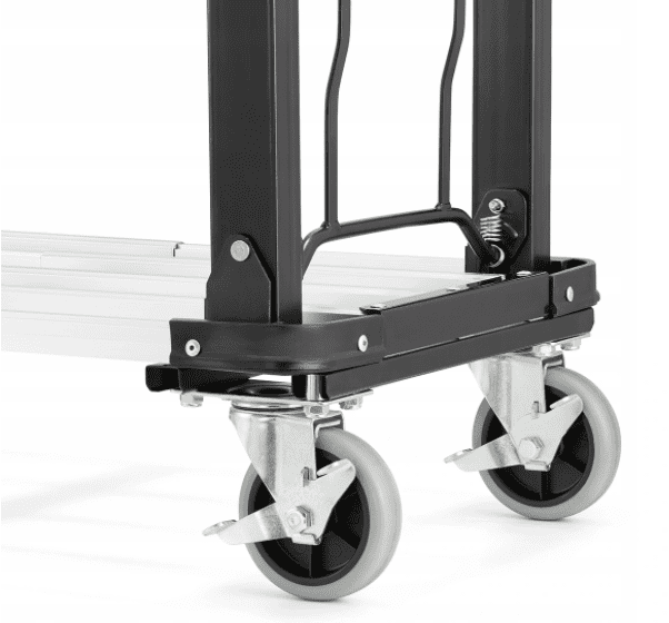 Flyttvagn 150 kg, transportvagn av aluminium, lastkärra, hopfällbar, HiGHER