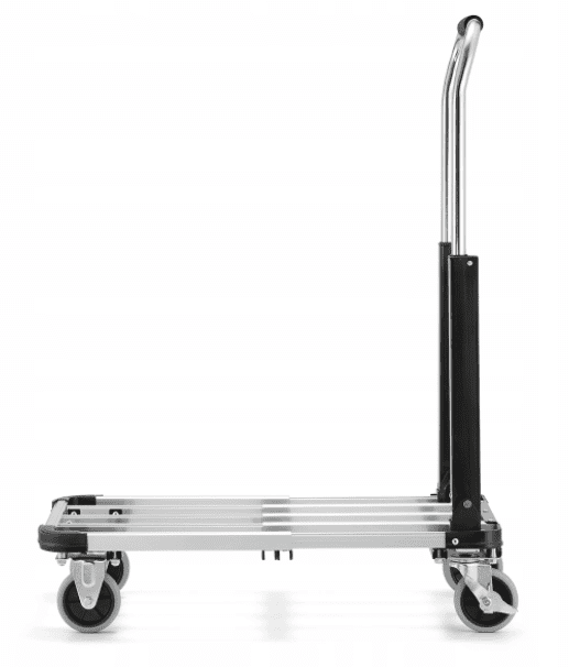 Flyttvagn 150 kg, transportvagn av aluminium, lastkärra, hopfällbar, HiGHER