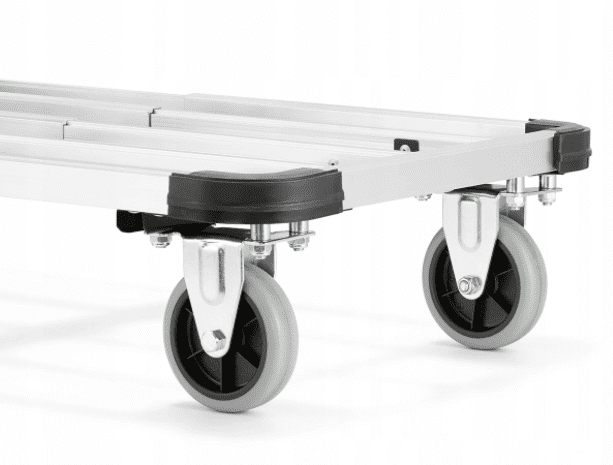 Flyttvagn 150 kg, transportvagn av aluminium, lastkärra, hopfällbar, HiGHER